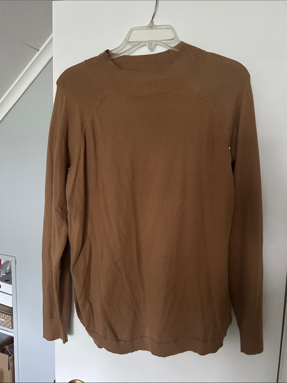 Michael Kors Men's Crewneck Sweater in Chestnut Brown